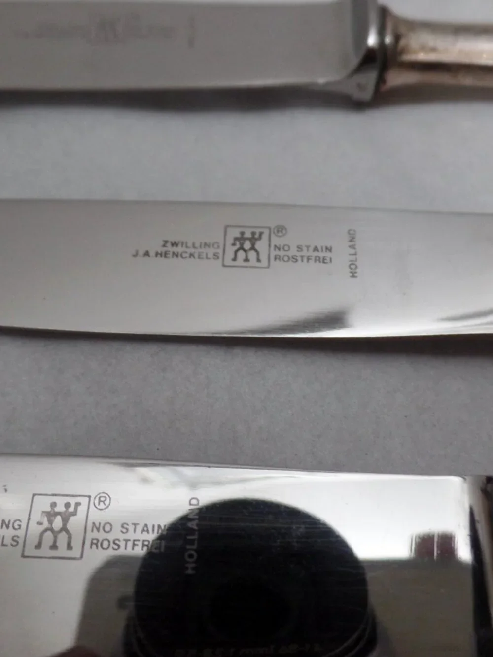 Zwillings J.A. Henckels Set Of 5 Butter Knives 800 Silver Holland